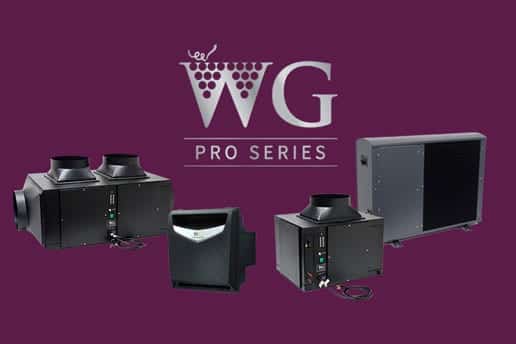 a photo of the 4 products in the "Wine Guardian" lineup against a dark purple background
