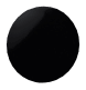 a glossy black circle
